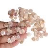 Natural Double-Hole Pink Shell Water Drop Connectors for DIY Jewelry Making
