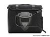 LONGRIDE Heritage Saddlebag with Flap Top Black Click-On (12L) (HQR131WBLA)