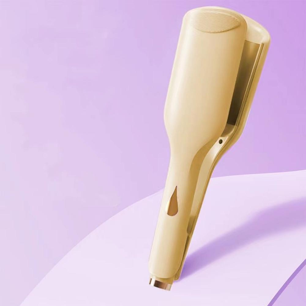 36mm Deep Wave Hair Crimper Negative Ion - Adjustable Temperature Electric Curling Iron Long Lasting Wavy Hair Styling Tool
