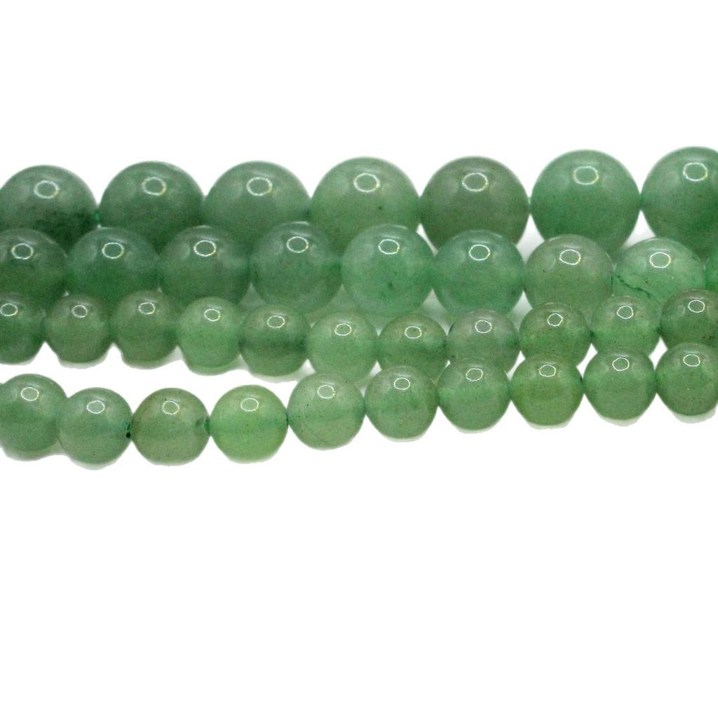 Round Green Aventurine Beads for DIY Jewelry Making – Loose Beads, Semi-finished Accessories, Craft Components