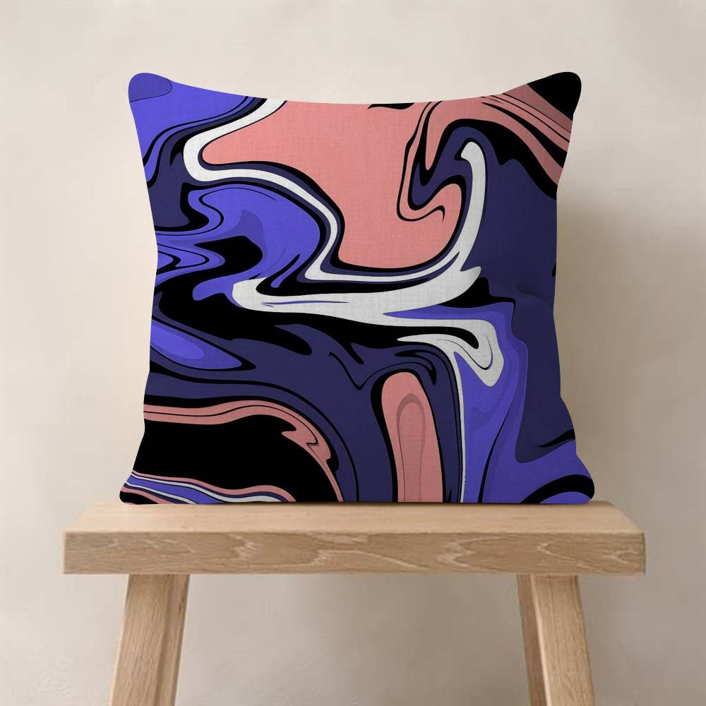 Strata Liquid Game Use Personalized Picture Text Home Decorative Pillows Household Gifts 45x45cm