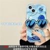 Applicable To Apple 15Pro Mobile Phone Case Iphone13/12 Transparent Silicone Xs/xr Cute Cartoon Sunglasses Holder 6