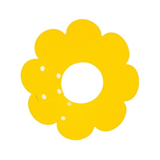 Cat Cone Recovery Collar Adjustable Cute Sunflower Pet Cone Collar Felt Recovery Cone for Kittens Prevents Lick-Bite And Scratching