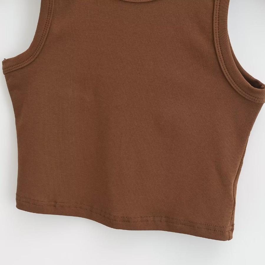 Summer Women Tank Tops Sleeveless Short Style Tee Sexy Slim O Neck Female Clothes