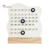 Wiederverwendbarer Ganzjahreskalender, Ewiger Block mit Datumsmarkierer, Schreibtisch-Holz, Moderne minimalistische Basis, DIY-Ring, Ein Tagesplaner für Büro und Zuhause