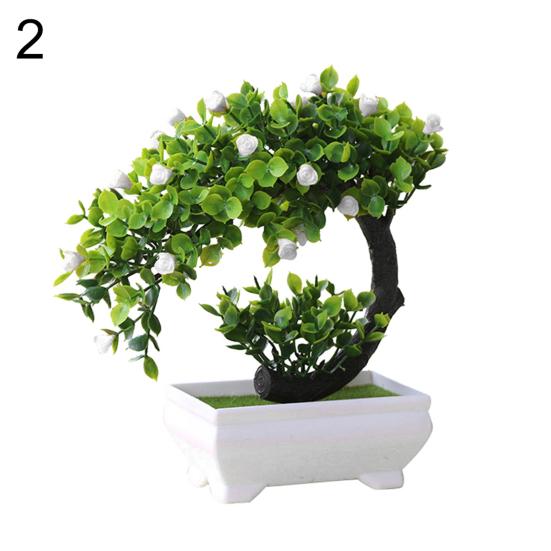 Artificial Flower Non-fading Decorative Green Beautiful Plastic DIY Plant for Home
