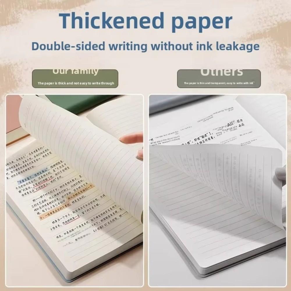 Leather Surface A5 Notebook Large Size Student Planner Notebook New Educational Notebook