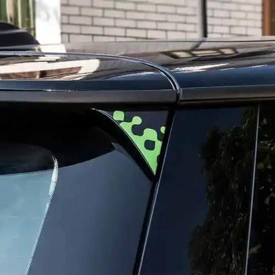Car Styling Accessories For MINI Cooper F56 2Pcs Car Exterior Rear Back Trunk Tailfins Spoiler Wing 3D Sticker Decal Decoration