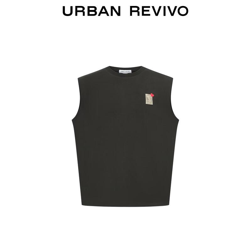 UR Men's Loose Sleeveless Vest with Label Detail