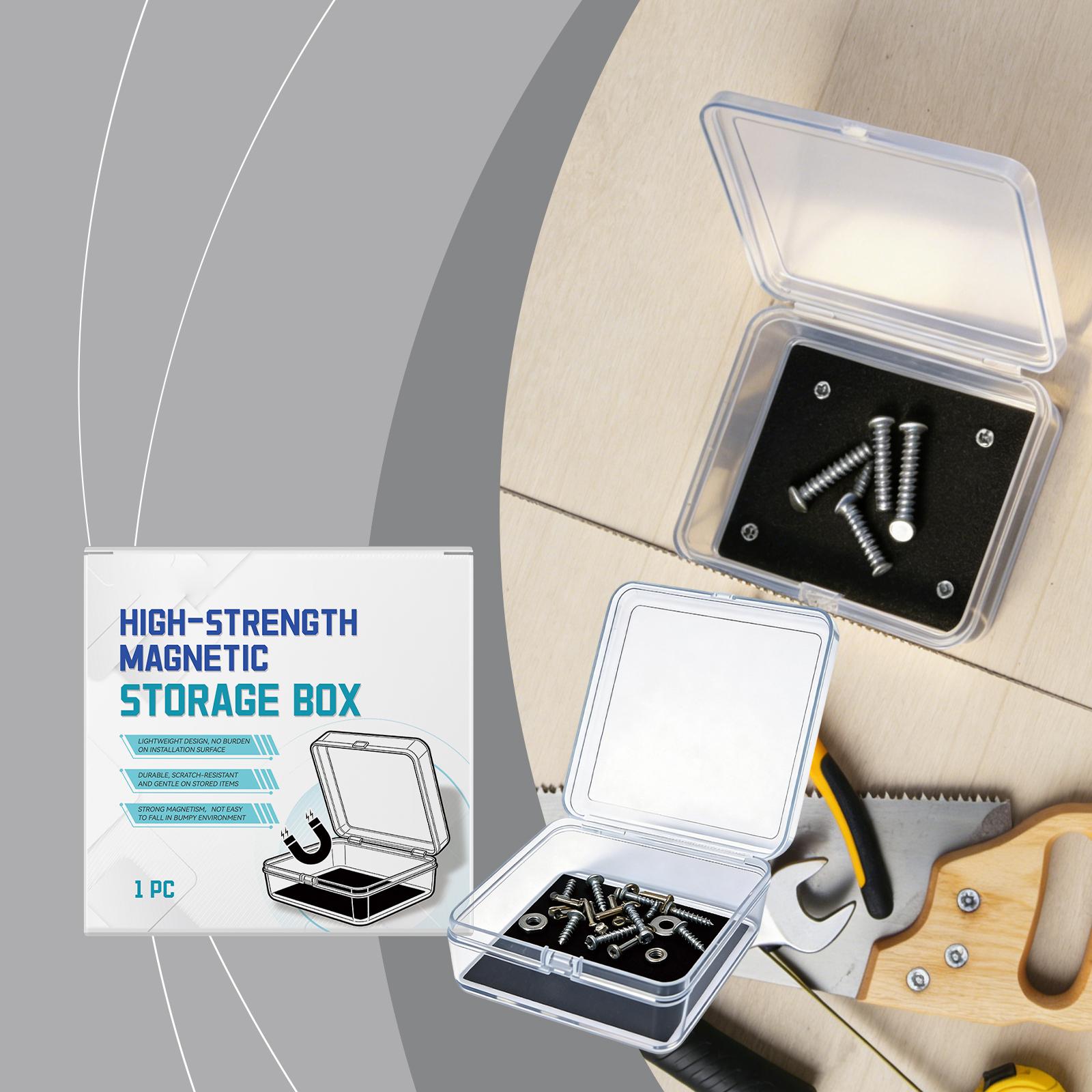 Магнитный ящик для хранения электронных компонентов, деталей и аксессуаров. One Size