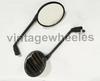 FITS FOR ROYAL ENFIELD BULLET 350cc 500cc SIDE REAR VIEW MIRROR SET MATT BLACK