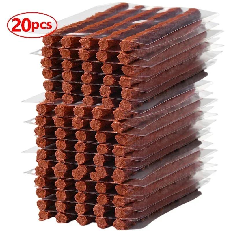 5/100Pcs Tire Repair Strips Tubeless Rubber Stiring Glue Seals for Car Motorcycle Tyre Puncture Kit Wicks Worms Tools