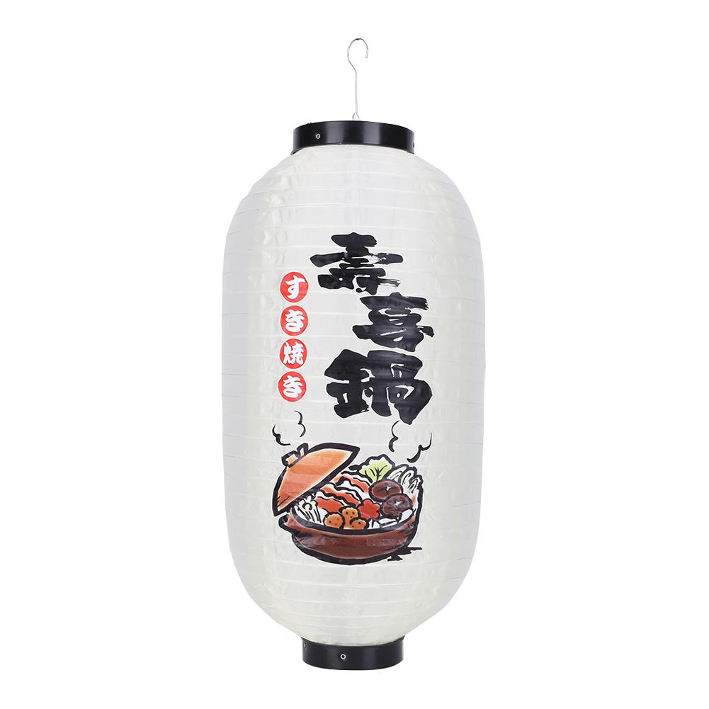 Cloth Decorative Lanterns Waterproof Without Light Outdoor Lanterns Long-term Use Hook 2 Sides Painting for Holiday Decoration