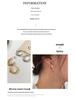 Korean S925 Sterling Silver Geometric Circle Hoop Earrings: Unique, Luxurious Design for Women