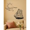 2 PCS Nautical Metal Wall Art, Sailboat Shape Decor for Modern Home, Waterproof Rustproof, Holiday & Birthday Gift