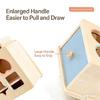 Safe Wooden Shape Color Sorting Box Geometric Educational Toy for Toddlers Learning Activity