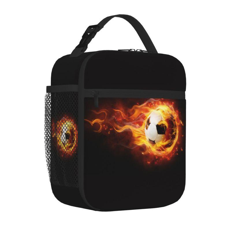 Borsa Pranzo Sportiva con Pallone da Calcio per Ragazzi Ragazze Scatola Pranzo Riutilizzabile Borse Pasto Termiche Borsa Pranzo Portatile per Scuola Viaggio Picnic