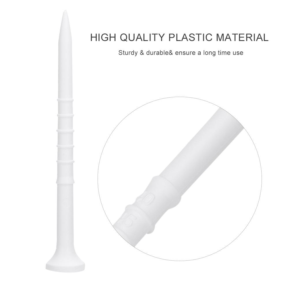 Caiton 15 stk Plast Golfkopp Tupp Tees Treningsutstyr Hvit