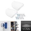 Bathroom Corner Shelf Clear Shower Rack Corner Punching Shower Organiser Acrylic Shower Shelves Wall Mounted Bath Shelf
