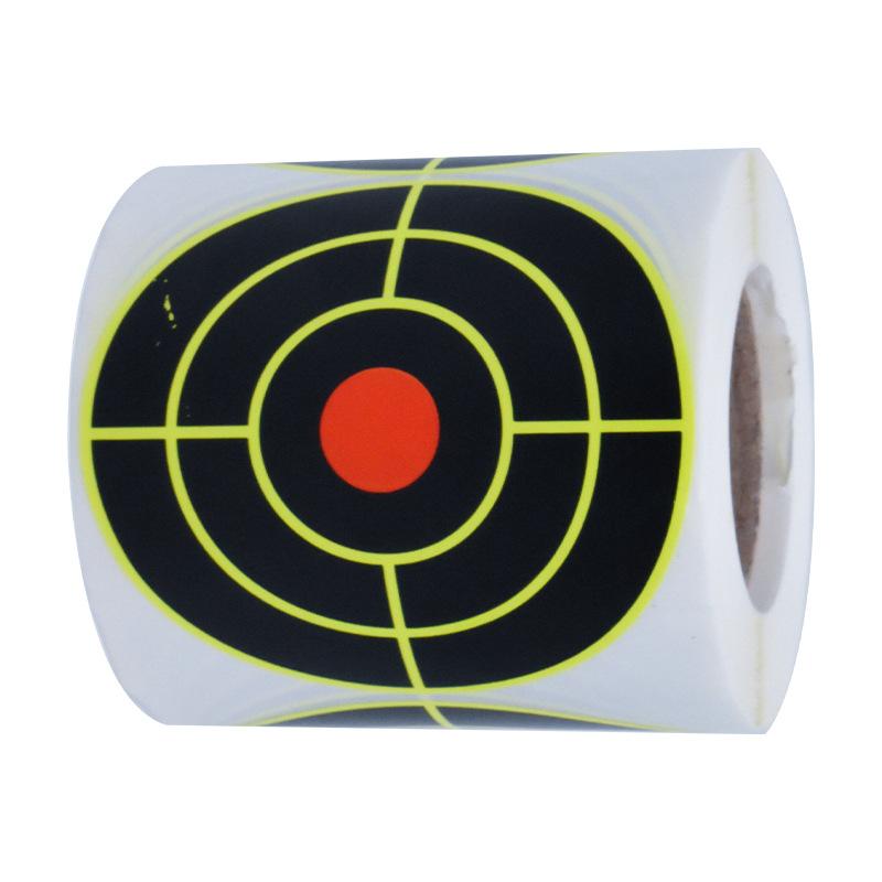3"/7.60cm100pcs/roll Reactive Shooting Sticker Self-adhesive Splash and Target Sticker