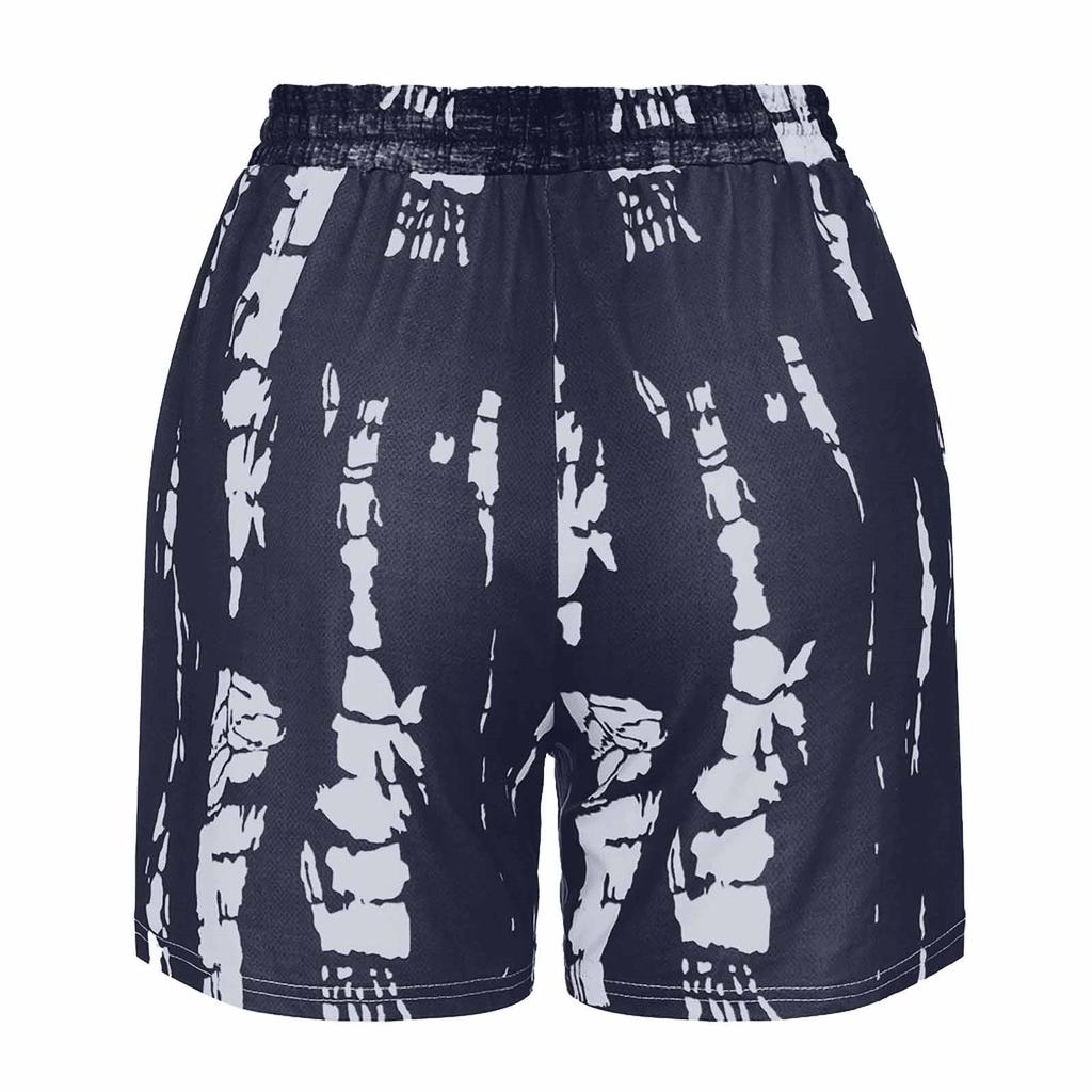 Pantaloni scurți moale, cu talie elastică, pentru femei, de modă, pantaloni scurți de pijama casual