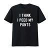 Mens I Think Peed My Pants Funny React Design Dad Grandpa T Shirt Black L Vintage Washed Stylish Slightly Graphic