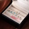 Simple Temperament, Small Earrings, Macaron Jelly Color, Adzuki Bean Stud Earrings, Students' Ear Holes, No Need To Pick Exquisite Earrings.