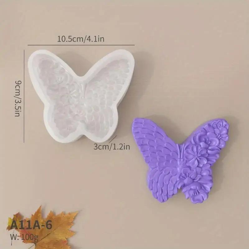 3D Skull Snake Butterfly Silicone Mold DIY Variation Butterfly Skull Candle Soap Plaster Craft Resin Molds Decoration