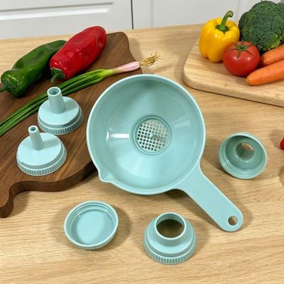 Set di 7 Imbuti a Bocca Larga Cucina con Filtro Rimovibile Imbuto in Plastica a Bocca Larga per Riempire Bottiglie Trasferimento Liquidi