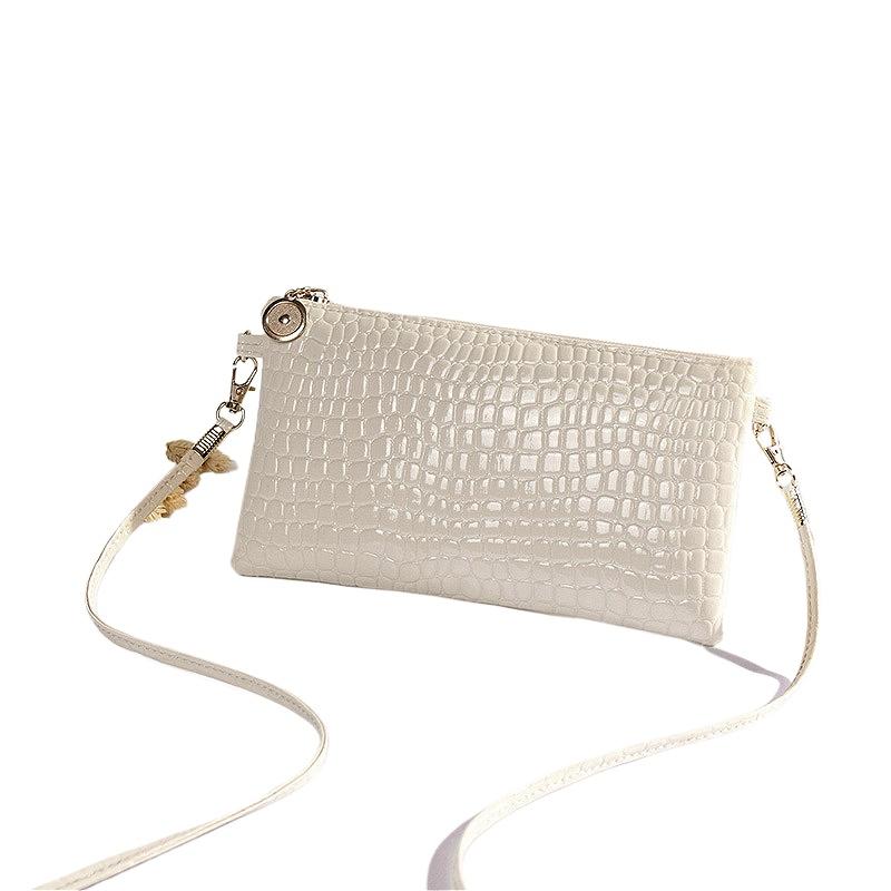 Fashion Crocodile Women's Bags Coin Purses Crossbody Bag Hardware Zipper Solid Color Texture Casual Simple Elegant Shoulder