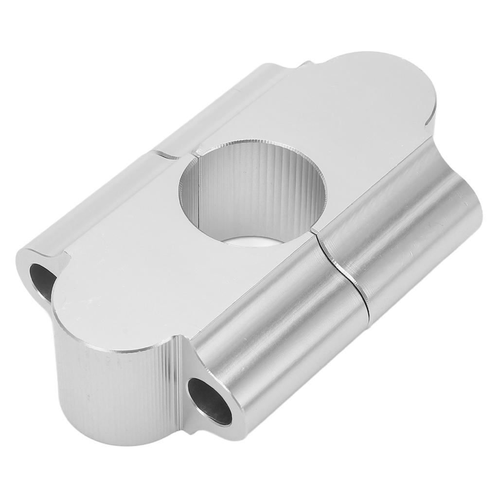 22mm Handlebar Riser Clamp 30mm Lifting Height Replacement for Suzuki RM125 RM250 RMZ250 RMZ450 RMX450Z Silver
