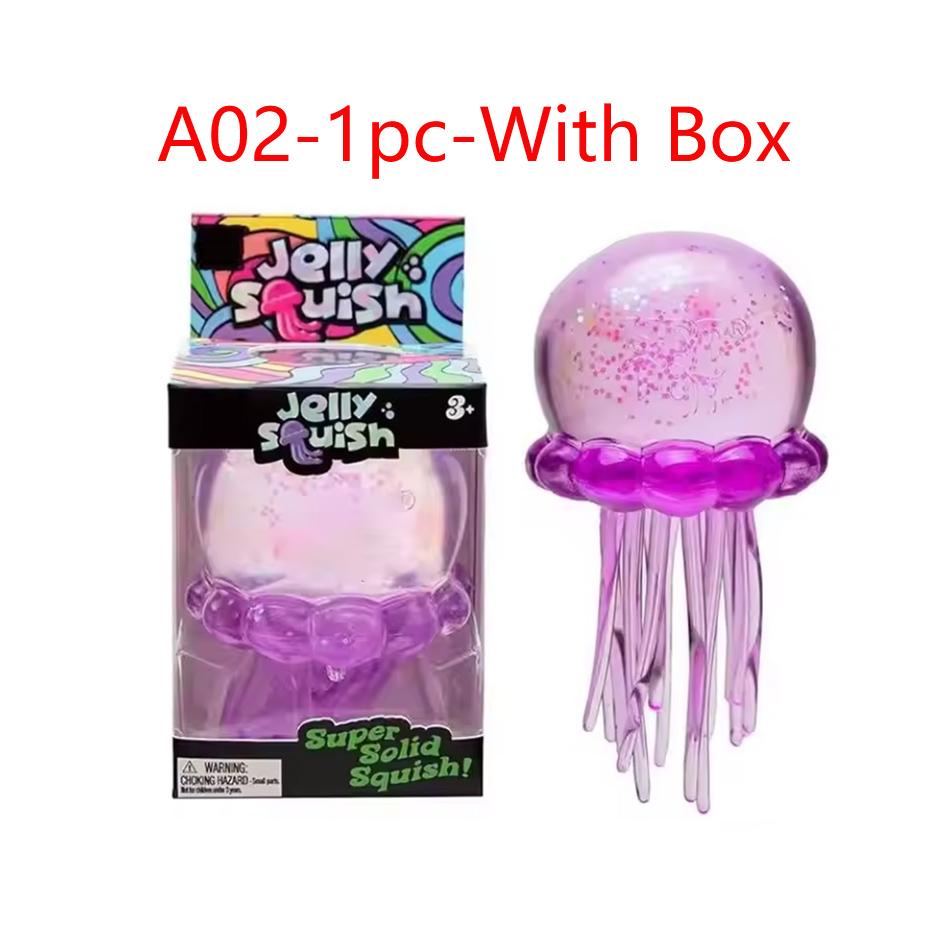 Populair Schylling Nee Doh Kwallen, Knijpspeeltje, Zachte Jelly Knijp Stressverlichter Fidget Speelgoed, Sensorische NeeDoh voor Kinderen & Volwassenen