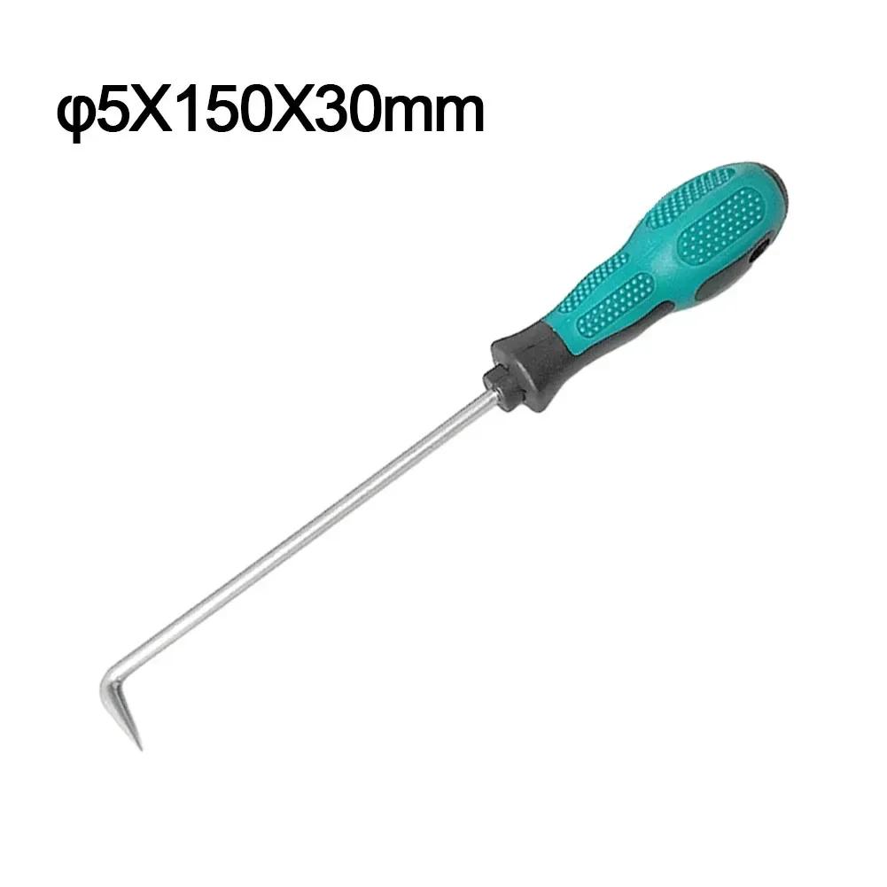 1pc 90 Degree Car Pick Hook Tool O Ring Oil Seal Gasket Puller Remover For Separating Wires Removing Small Fuses Pick Hooks Tool