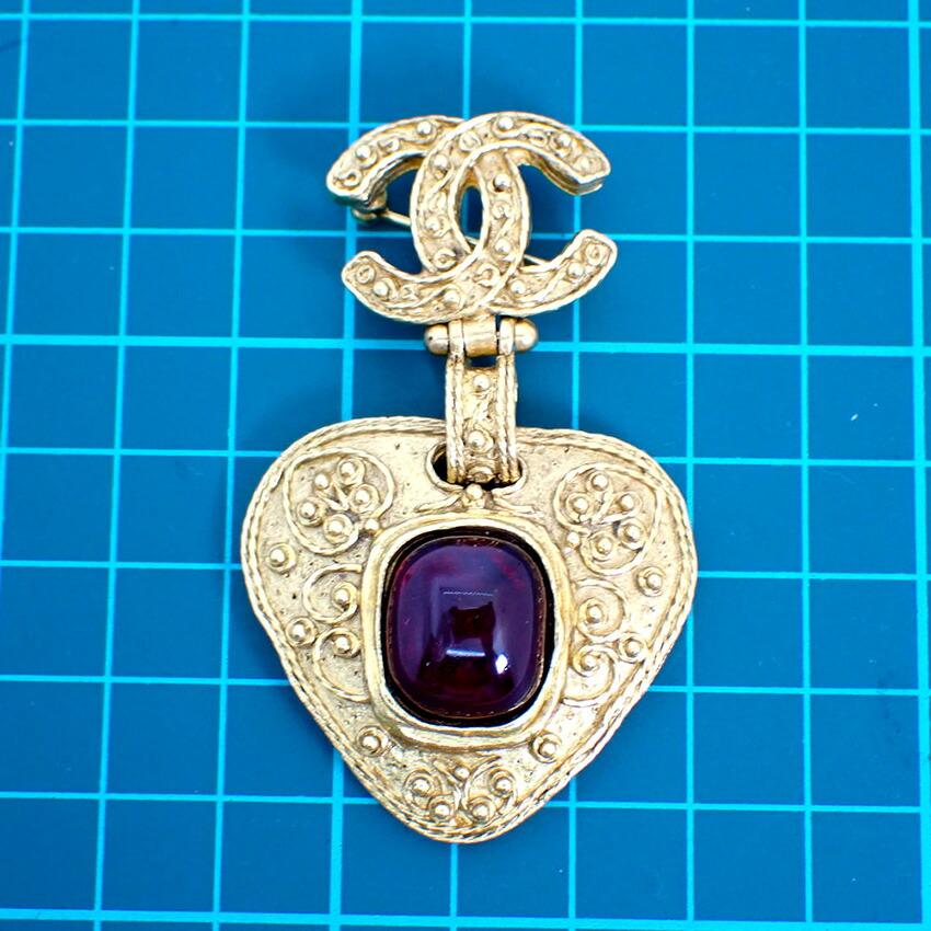 [Pre-owned] CHANEL Colored Stone Brooch/j74-40
