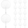 MAGICLULU 20pcs Japanese Fan Uchiwa DIY Kit, Hand-held Fan Framework Chinese Style Fans DIY Japanese Hand Fan Frame Hand Fan Making Supplies Kit for