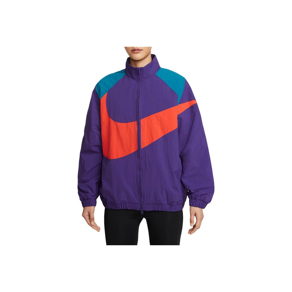 Nike Sportswear Oversized Windbreaker Zip-Up Long Sleeve Jacket Women jackets HV4108-547