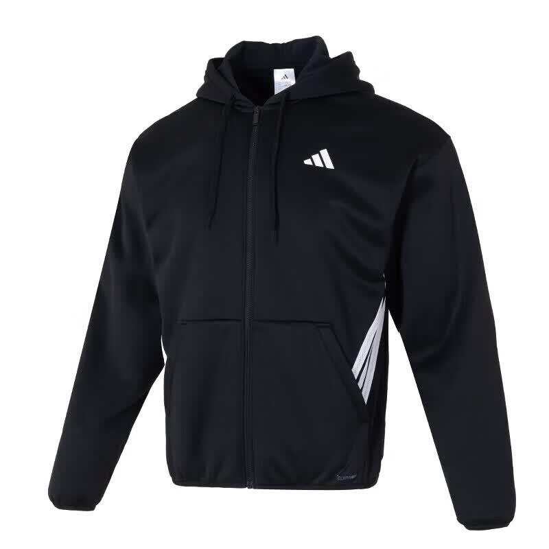 Мужская вязаная ветрозащитная куртка с капюшоном и длинным рукавом Adidas Куртка KQ6670 M