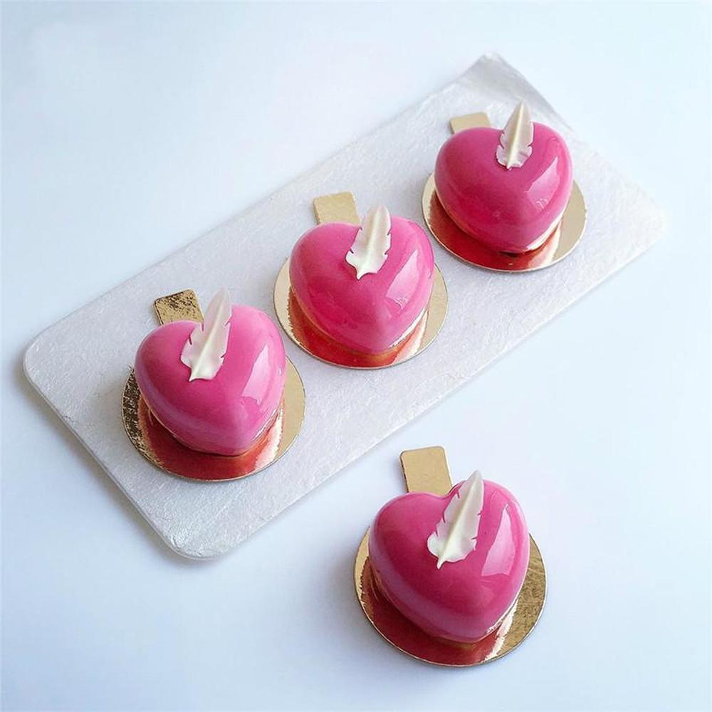 Formy silikonowe foremka do ciasta musowego 8 otworów serca ciasta mus francuski deser formy narzędzia do pieczenia ciasta