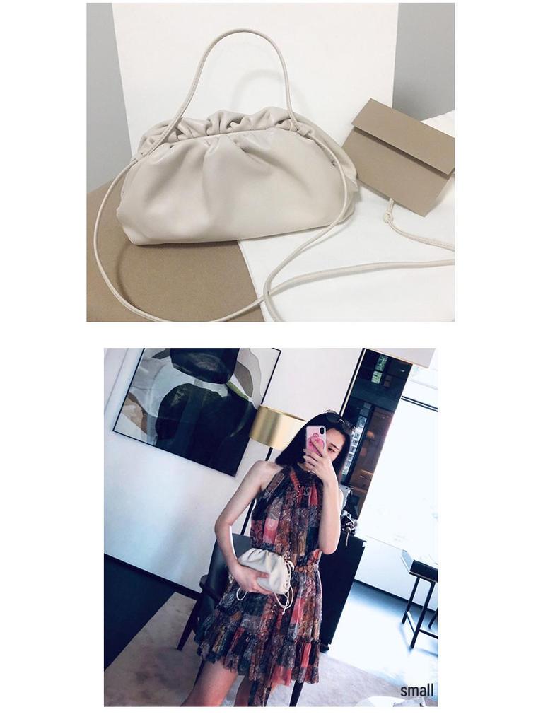 2019 New AM Axige Soft Leather Women's Cloud Shoulder Bag