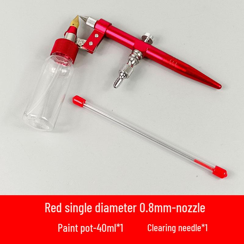 Gundam Action Figure Airbrush Set: Turtle Pump Marker Sprayer 0.3/0.5/0.8mm Caliber.
