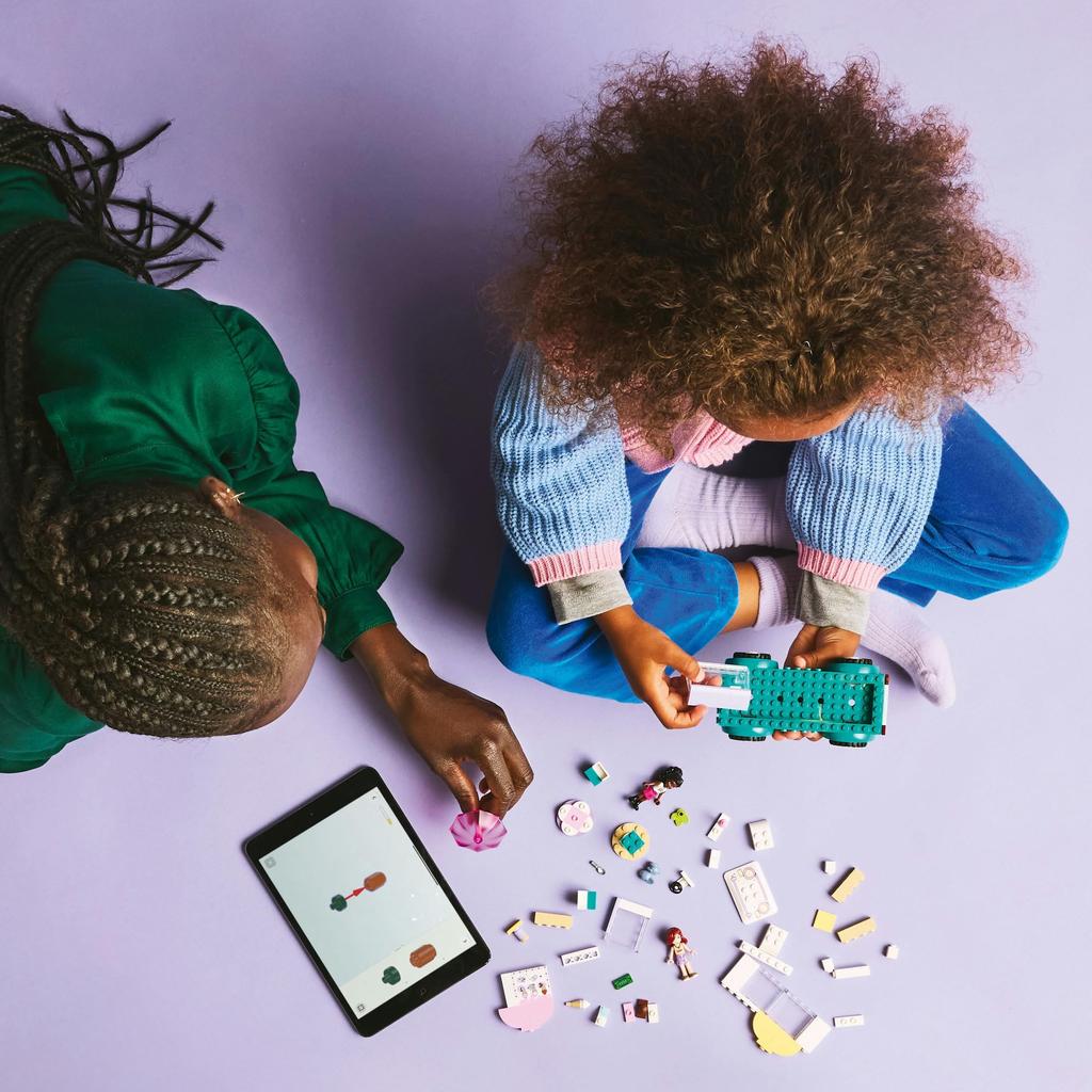 LEGO Friends Heartlake City Ice Cream Truck Toy Birthday Present Block Educational Boys Girls Children 4 Years Old 5 Years Old 6 Years Old Pretend