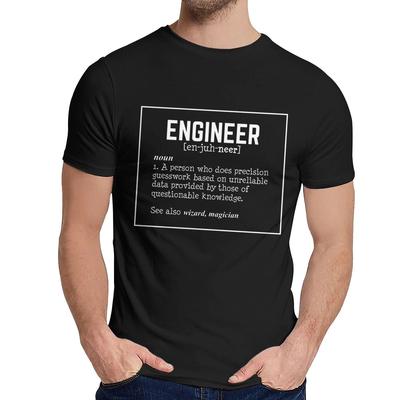 Engineer Gift Engineering Definition Funny Gift Idea T Shirt Fashion Crewneck Retro Male Us Size S