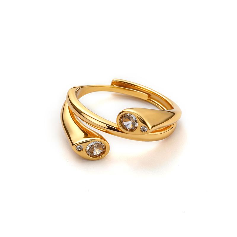 Gold Shop Same Style 9999 24K Real Gold Women'S Gold Ring With Adjustable Opening For Girlfriend Exquisite Gift Beautiful Jewelr