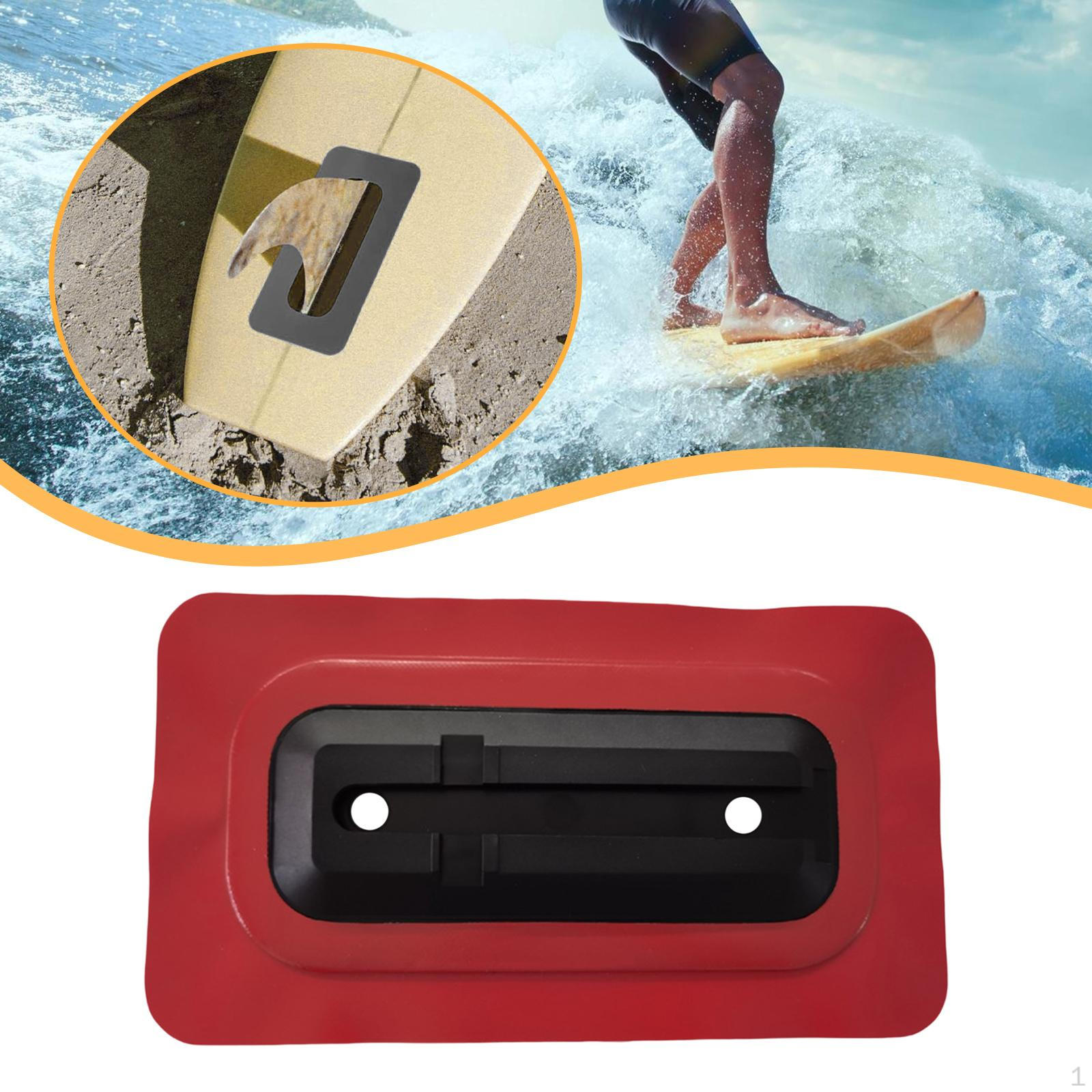 

Center Fin Base for Surfboard Easy Install Part Replacement Funboard And Longboard червоний