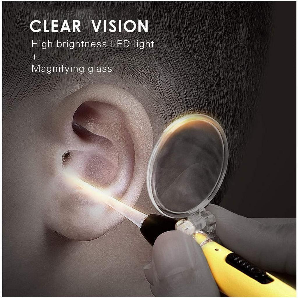 Homlly Ear Wax Removal Cleaning Tool Kit Rechargeable with Magnifier Light