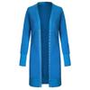 Women Long Sleeve Cardigan Long Button Coat Solid Color Casual Loose Cardigan