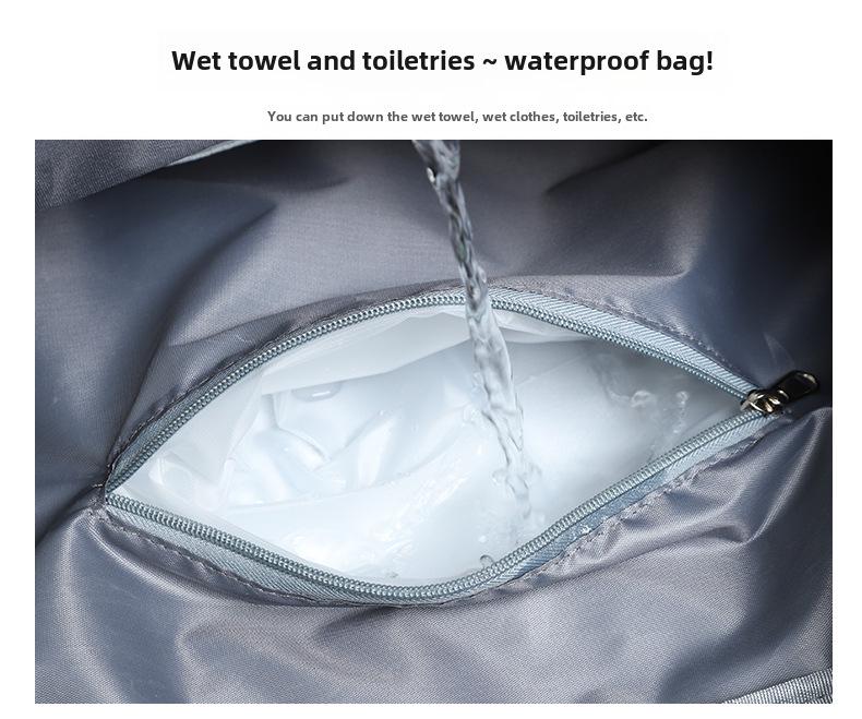 Sporty Travel Handbag with Wet/Dry Separation, Fitness & Swimming Bag, Crossbody Luggage with Shoe Compartment, Custom Logo Option
