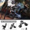 Triple Suction Cup Expansion Adapter Car Mount Holder for DJI Osmo/GoPro Hero 10 9 8 7 6 5