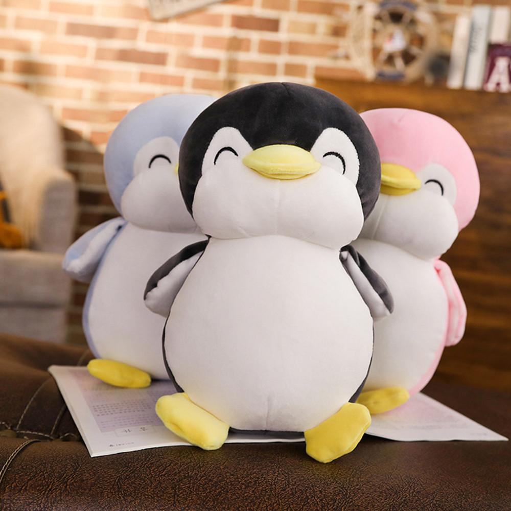 1 Piece Soft Penguin Toys Peluche Pillow Stuffed Kawaii Plush Penguin Pillow Toy For Girls Kawaii Animal Bedding Pillow Decor