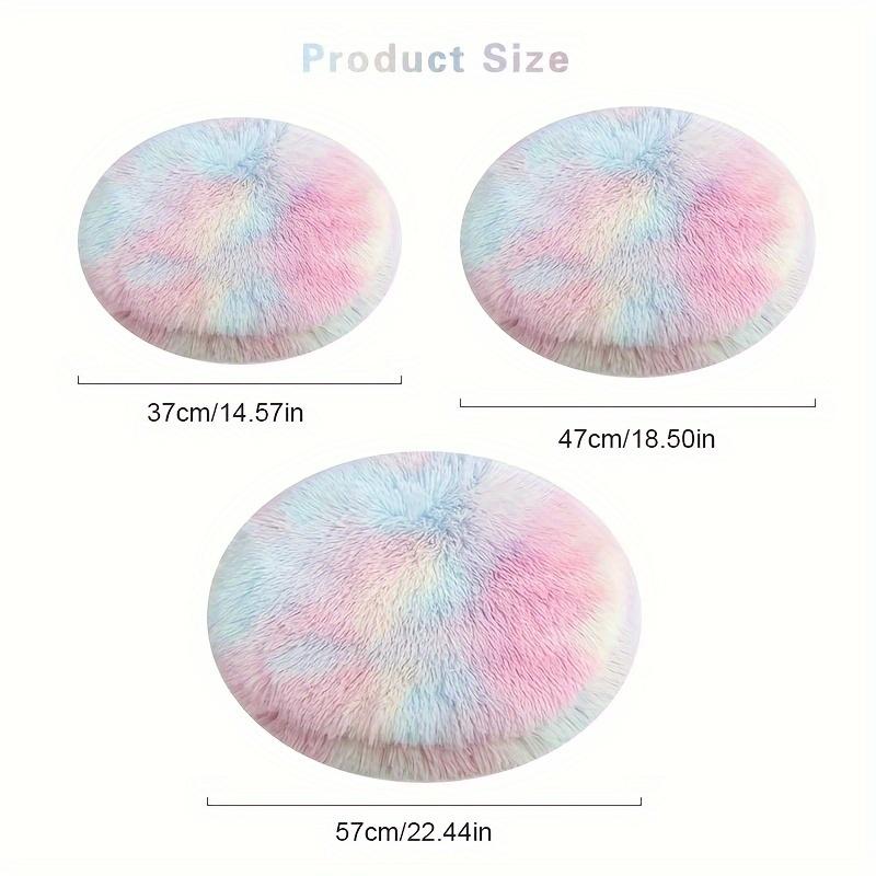 Plush Cat Bed Mats Round Pet Bed For Cats Small Dogs Soft Fleece Pet Sleeping Mat Kitten Puppy Nest Pet Cushion Cat Accessories